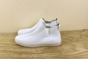New Rothys 8.5 Boots White Chelsea Slip On Ankle Shoes